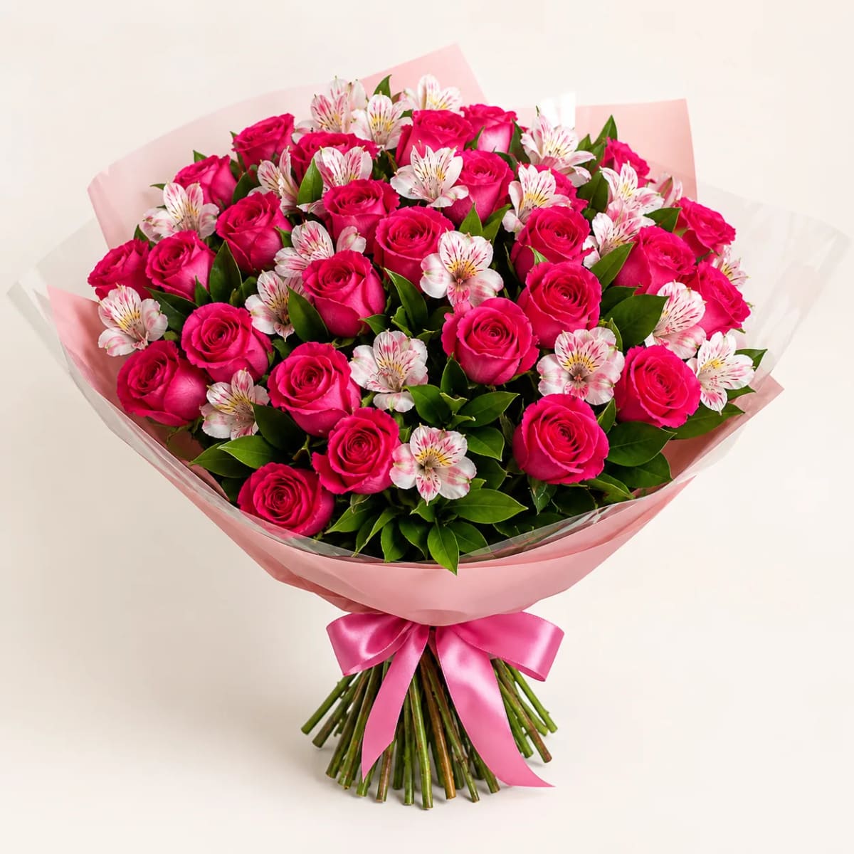 Buquê de 36 Rosas Pink