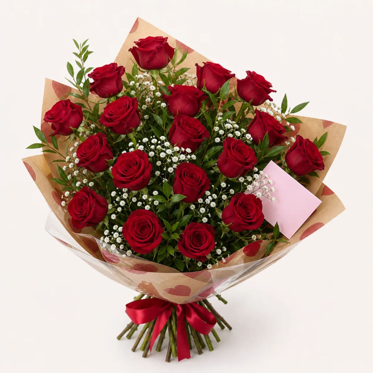 Buquê de 20 Rosas Importadas Vermelhas
