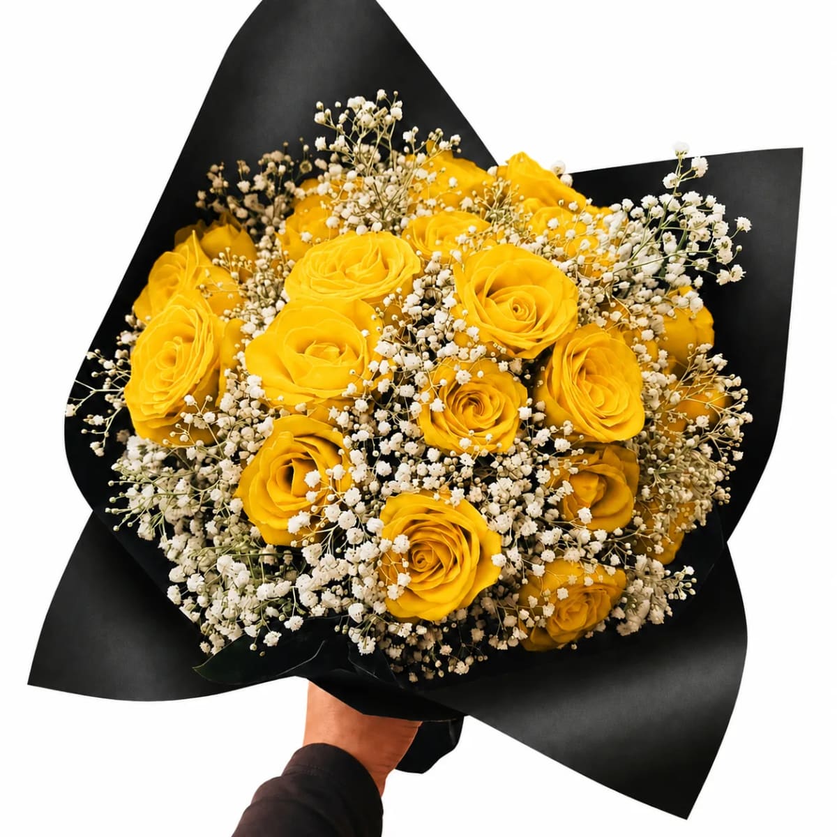 Buquê de 24 Rosas Amarelas