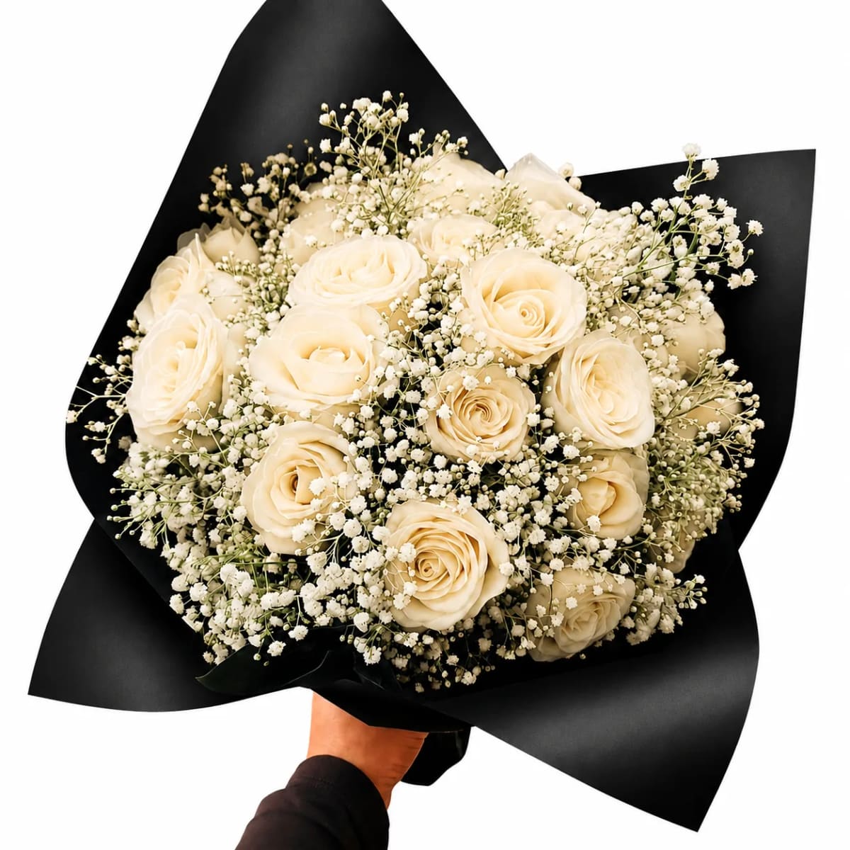 Buquê de 24 Rosas Brancas