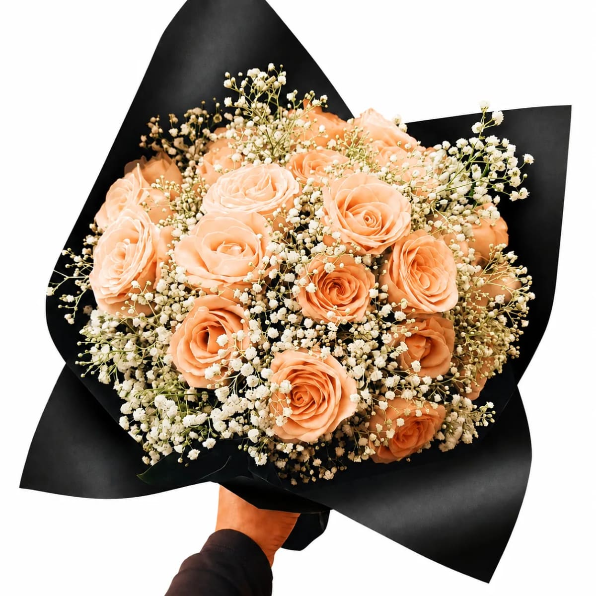 Buquê de 24 Rosas Chá ou Champagne