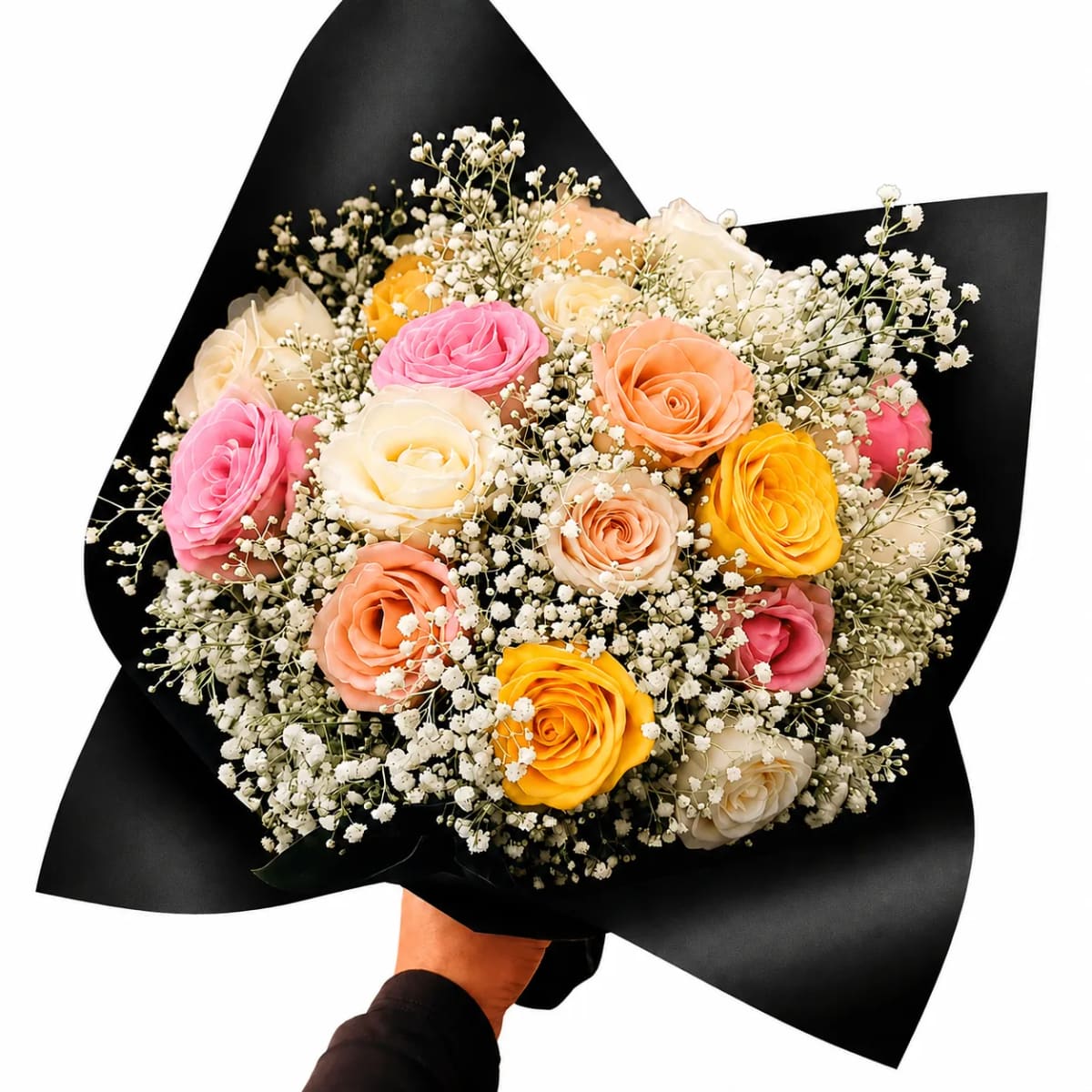 Buquê de 24 Rosas Coloridas