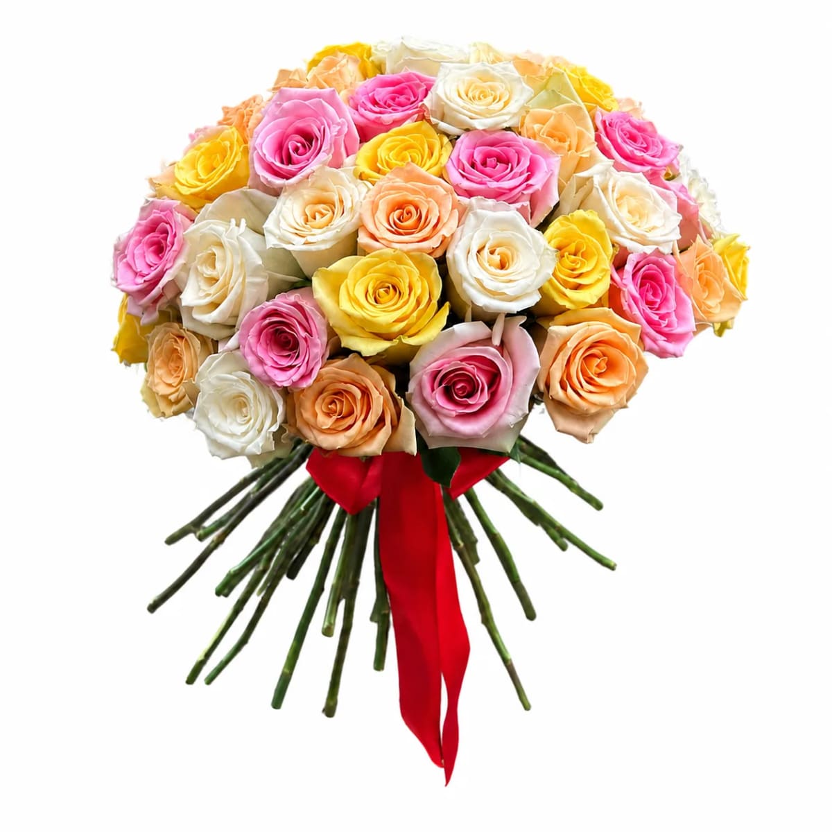 Buquê de 50 Rosas | Escolha a Cor