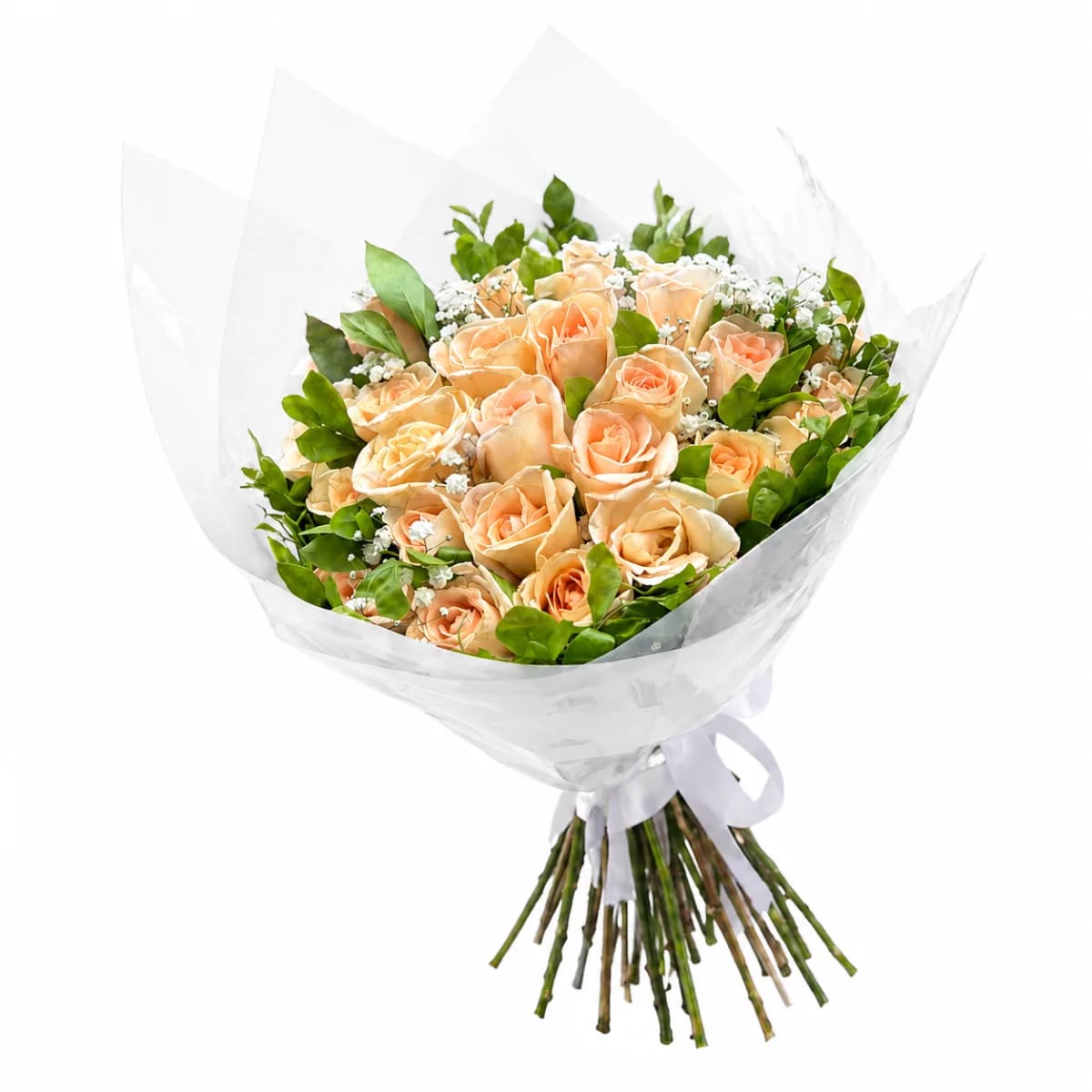 Buquê de 36 Rosas Champagne
